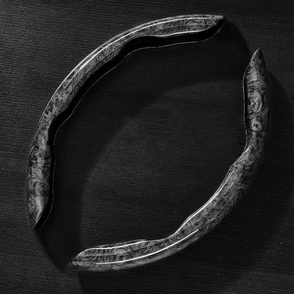 Car Steering Wheel Cover for BMW 5 Serie M5 E60 E61F07 F10 F11 F18 Segmented Car Steering Wheel Protector thickened Breathable Steering Wrap,B