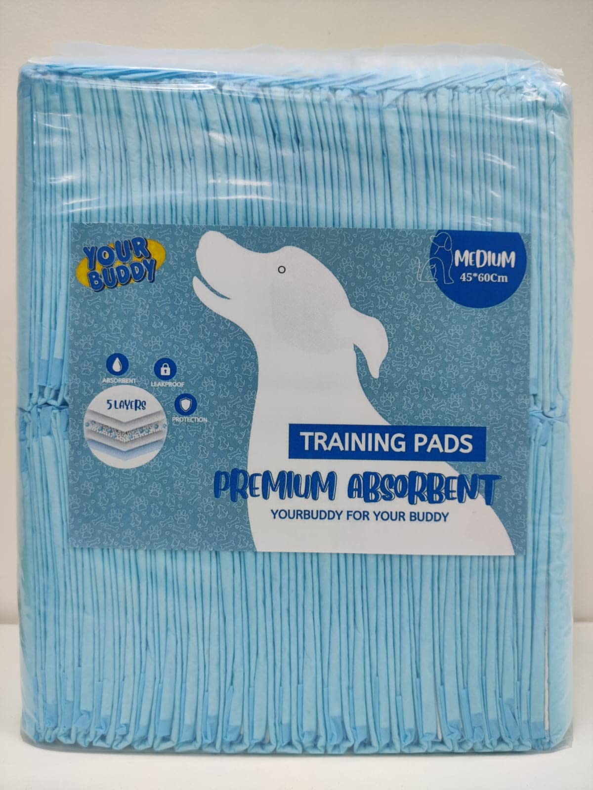 Pet Training Pads for Dogs, Cats, Puppies & Pets, Super Absorbent Pee Mats | Potty Pads, Pet & Puppy Peeing Toilet Trainer - 60X45CM ( Medium ) I 50 Count (60 x 45)