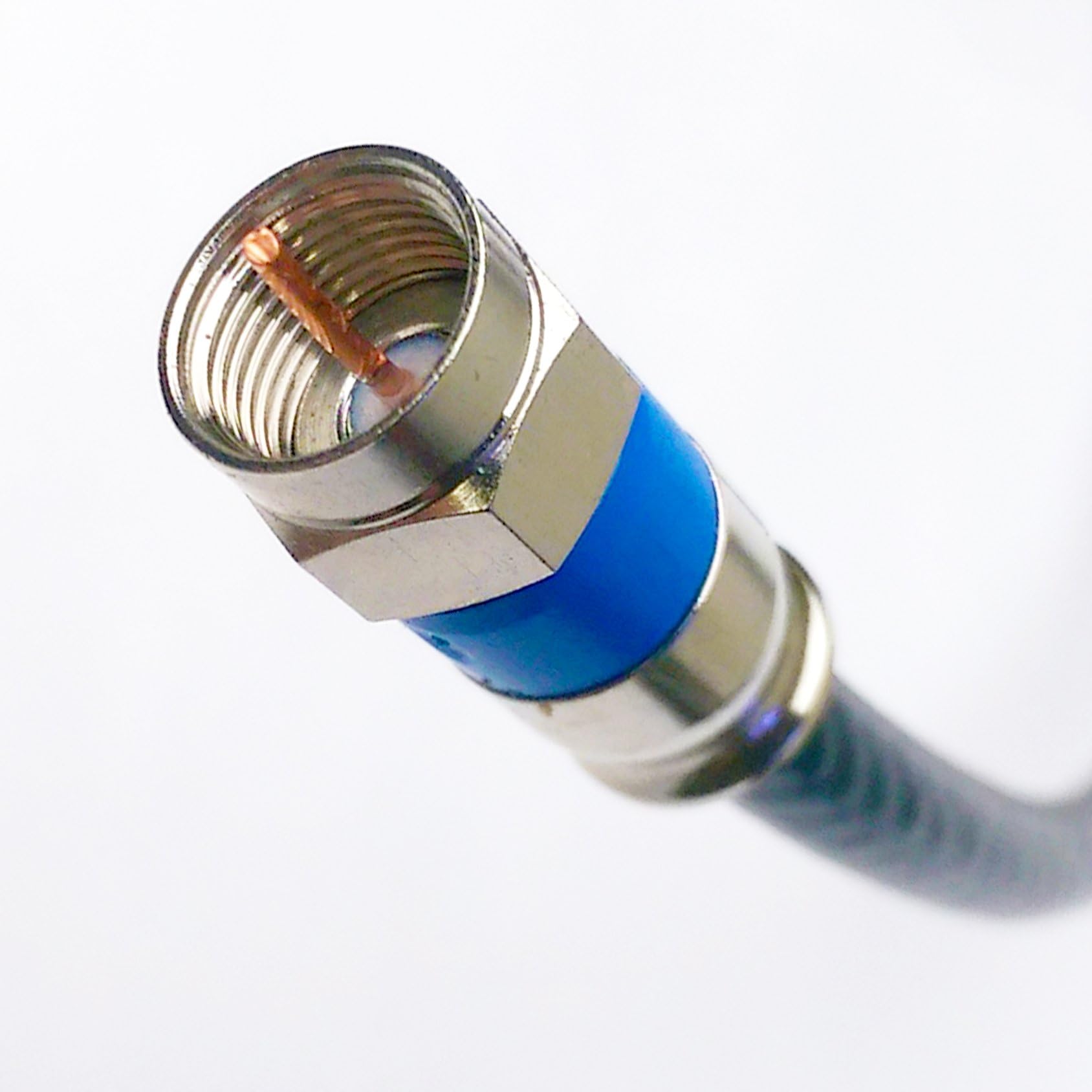 PHAT SATELLITEINTL 3ft (3 Pack) Quad Shield CL2 in-Wall Rated RG6 Patch Cable 3Ghz UV Protected Outdoor RG6 18AWG 75 Ohm Satellite TV Internet Anti-Corrosion Compression CONNECTORS Assembled in USA