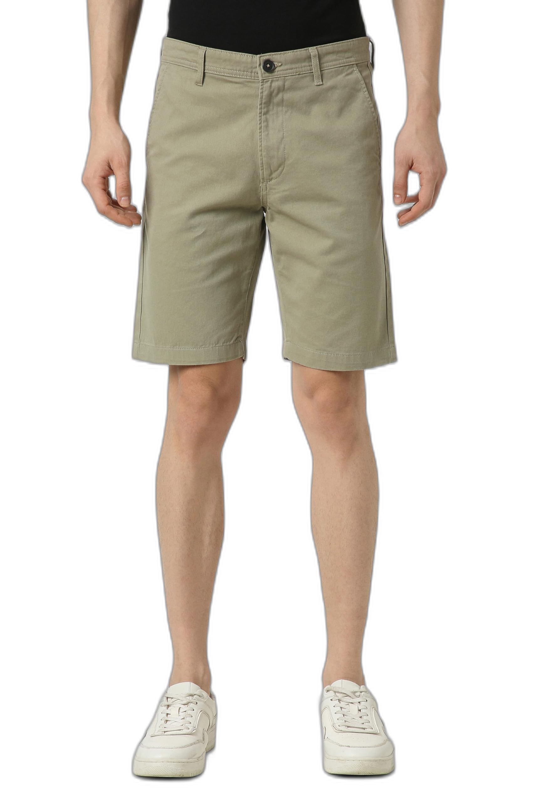 peter england Men's Premium Everyday Chino Casual Shorts-picture-20