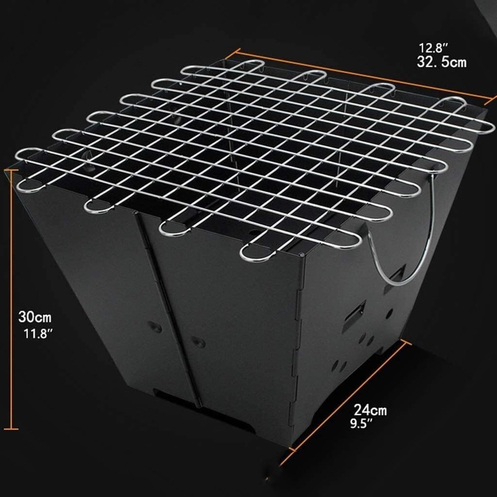 Grille Węglowe Zewnętrzny Grill Węglowy Kwadratowy Składany Grill Kompaktowy, Lekki Na Imprezę Grill Na Węgiel