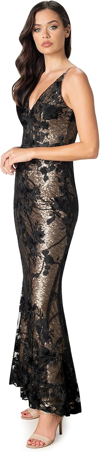 Dress The Population Women's Sharon Bodycon Maxi Dress