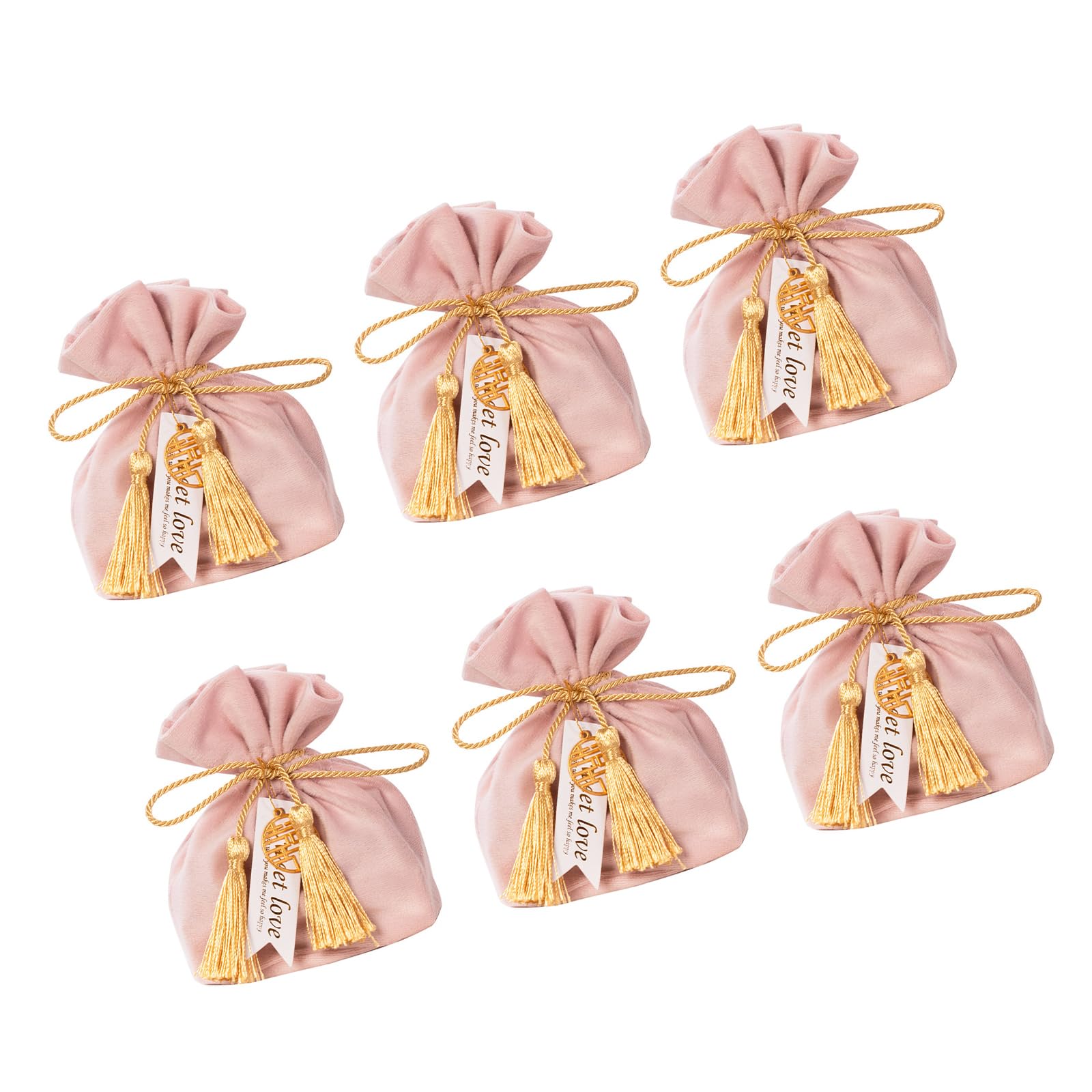 Tsophreniq Velvety Wedding Favor Bags Practical Drawstring Closure Efficient User Friendly Chinese Ceremony Gift Packaging Chinese Styles Velvety Wedding Favor Bags
