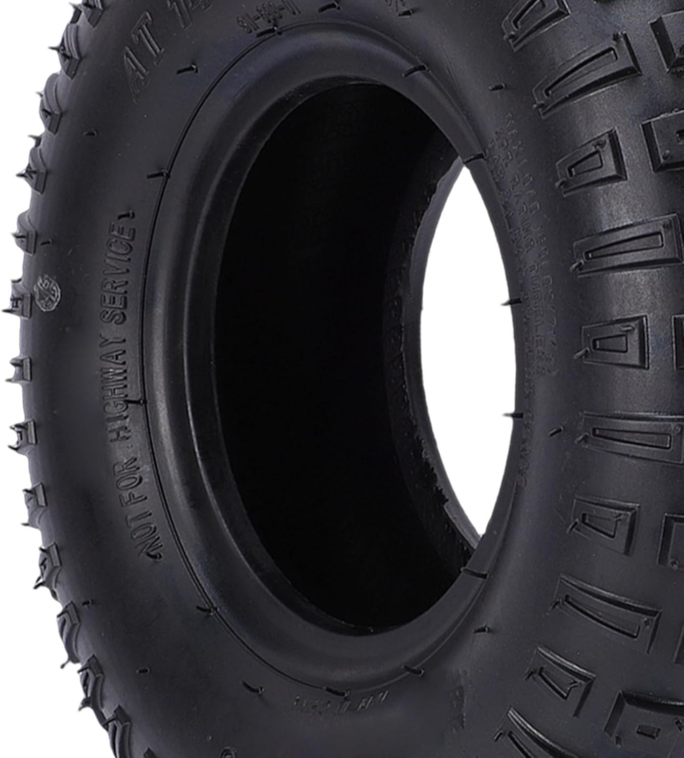 Acouto 145 70 6 Tire, Heavy Duty Rubber Strong Grip Universal Vacuum Tire with Specially Designed Tread, for ATV UTV Go Kart Cart Mower
