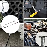 Vista 6 de Removedor de obstrucciones de drenaje de pelo de serpiente de drenaje de 33 pulgadas, herramienta de agarre flexible para recoger garras