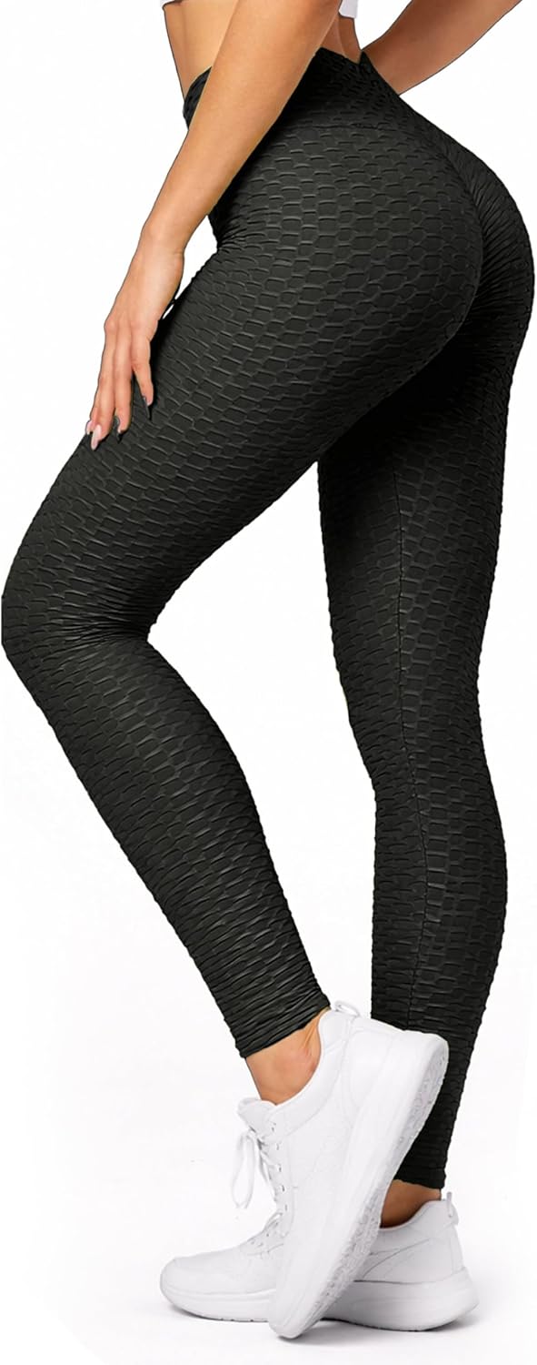 Conceited Scrunch Butt Leggings for Women - Anti Cellulite Textured - Tummy Control - Regular and Plus Size