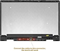 Vista 4 de LCDOLED Reemplazo 15.6 pulgadas FullHD LCD pantalla táctil digitalizador Asamblea bisel con tablero para HP Envy x360 m 15-bp100 49.2 ft-bp000 49.2
