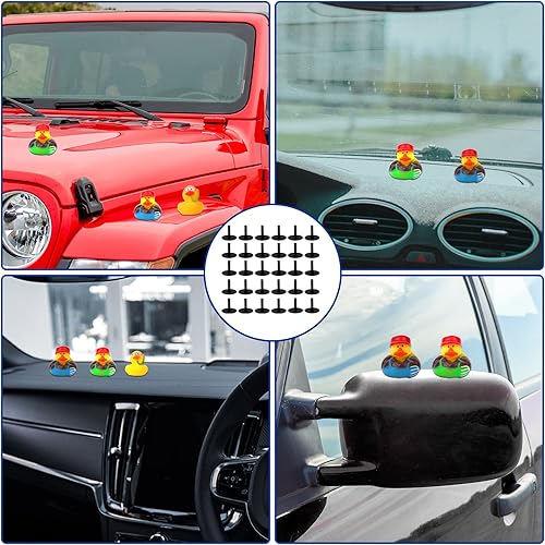 Miniatura 6 de 30 tapones de goma para pato, soporte de plástico autoadhesivo de goma para tablero de Jeep, soporte de montaje de enchufe de pato para amantes de