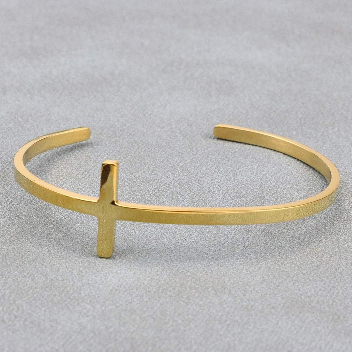 𝐂𝐫𝐨𝐬𝐬 𝐁𝐫𝐚𝐜𝐞𝐥𝐞𝐭 Religious Cuff Bangle 𝐁𝐢𝐛𝐥𝐞 𝐕𝐞𝐫𝐬𝐞 Christian Gifts Jewelry for 𝐖𝐨𝐦𝐞𝐧 - Image 3