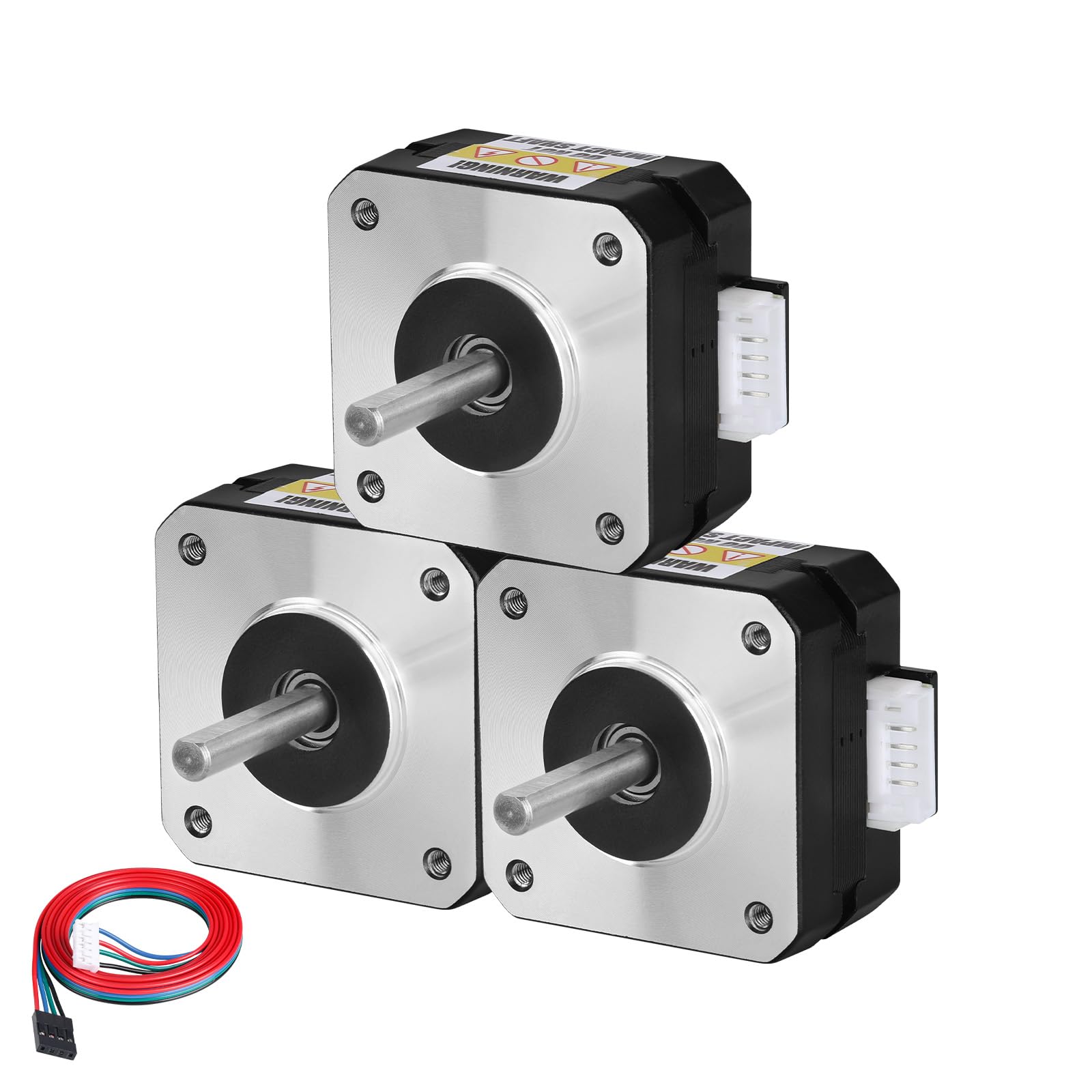 Moteur pas à pas Nema 17 bipolaire 42mm 1.8 degré avec câble 1m lot de 3