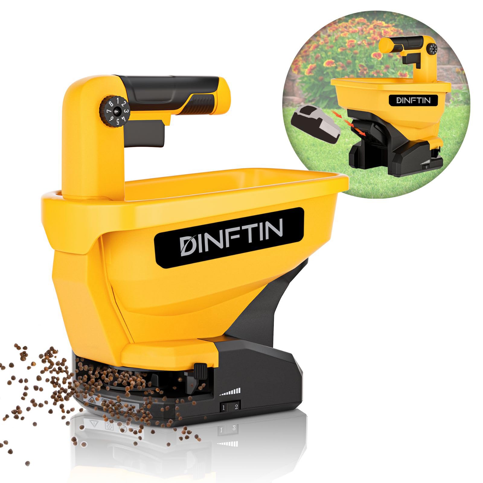 Dinftin Battery Operated Spreader Compatible for Dewalt 20V/60V