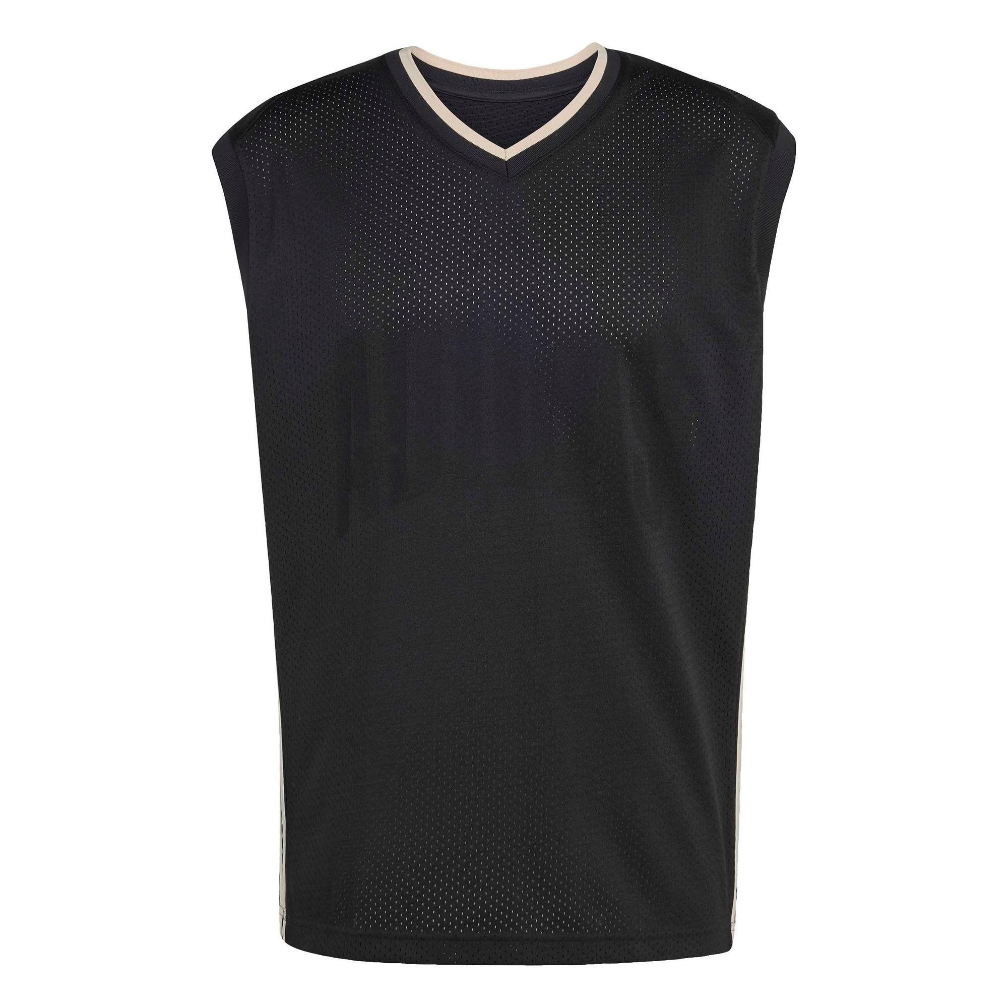 adidas Men's Stadium Mesh Tank Shirt, Black/Crystal Linen/Off White, S