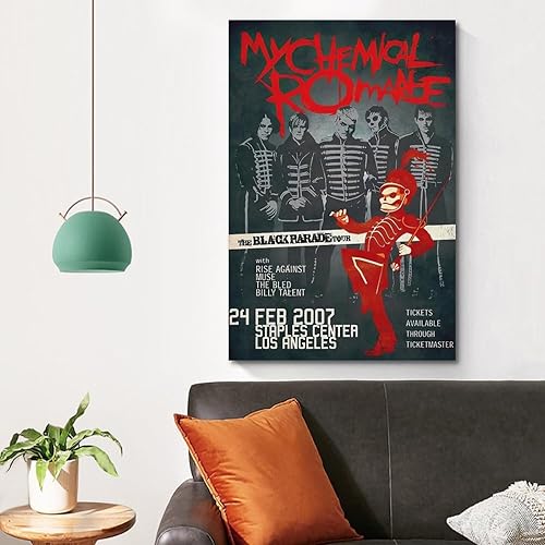 Miniatura 10 de YNTNDYGV Póster de My Chemical Romance, Mcr The Black Parade, pintura artística, pintura estética, arte de pared, lienzo para decoración de