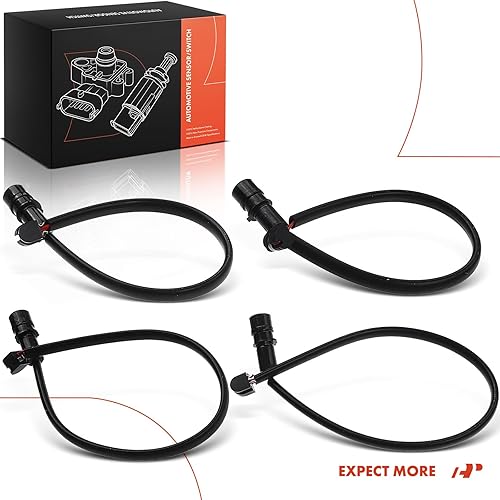 Miniatura 8 de A-Premium Sensores de desgaste de pastillas de freno compatibles con Porsche 944 1983-1986 Juego de 4 piezas delanteras y traseras