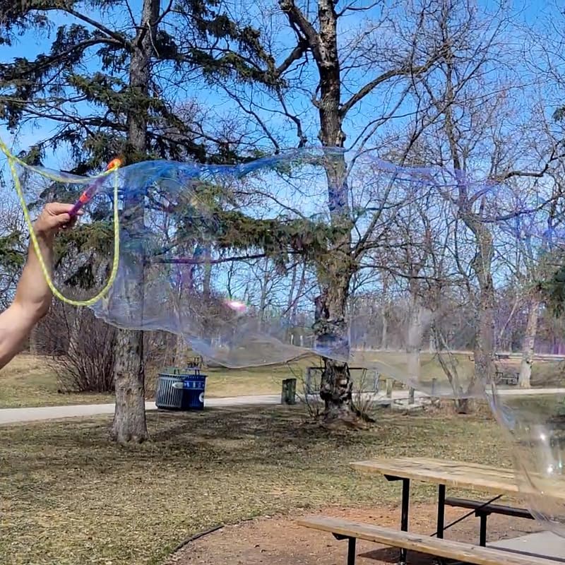 Crazy Yoobbles Giant Bubble Solution –for Giant Bubble Wands Outdoor Toys for Kids 5-8 Outdoor Activity Summer and Winter. Big Bubble Solution, Party Favor, Outdoor Backyard Toys. 16oz Refill Bag.