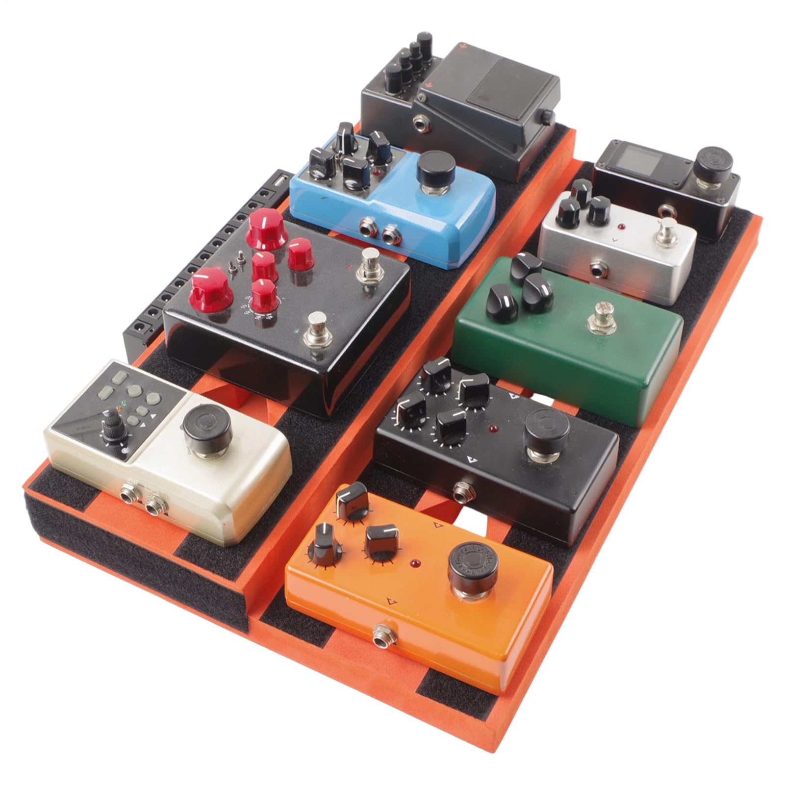 Pedale per chitarra, pedaliera per basso, pedali alimentati, pedali antiscivolo, per chitarra portatile, leggeri per strumenti musicali per casa, scuola, viaggi