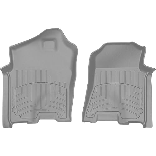 Weathertech FloorLiner HP Custom Fit Floor Mats for Dodge Ram Truck 1500, Ram Truck 1500 TRX, Ram 1500-1st Row (4614281IM), Grey