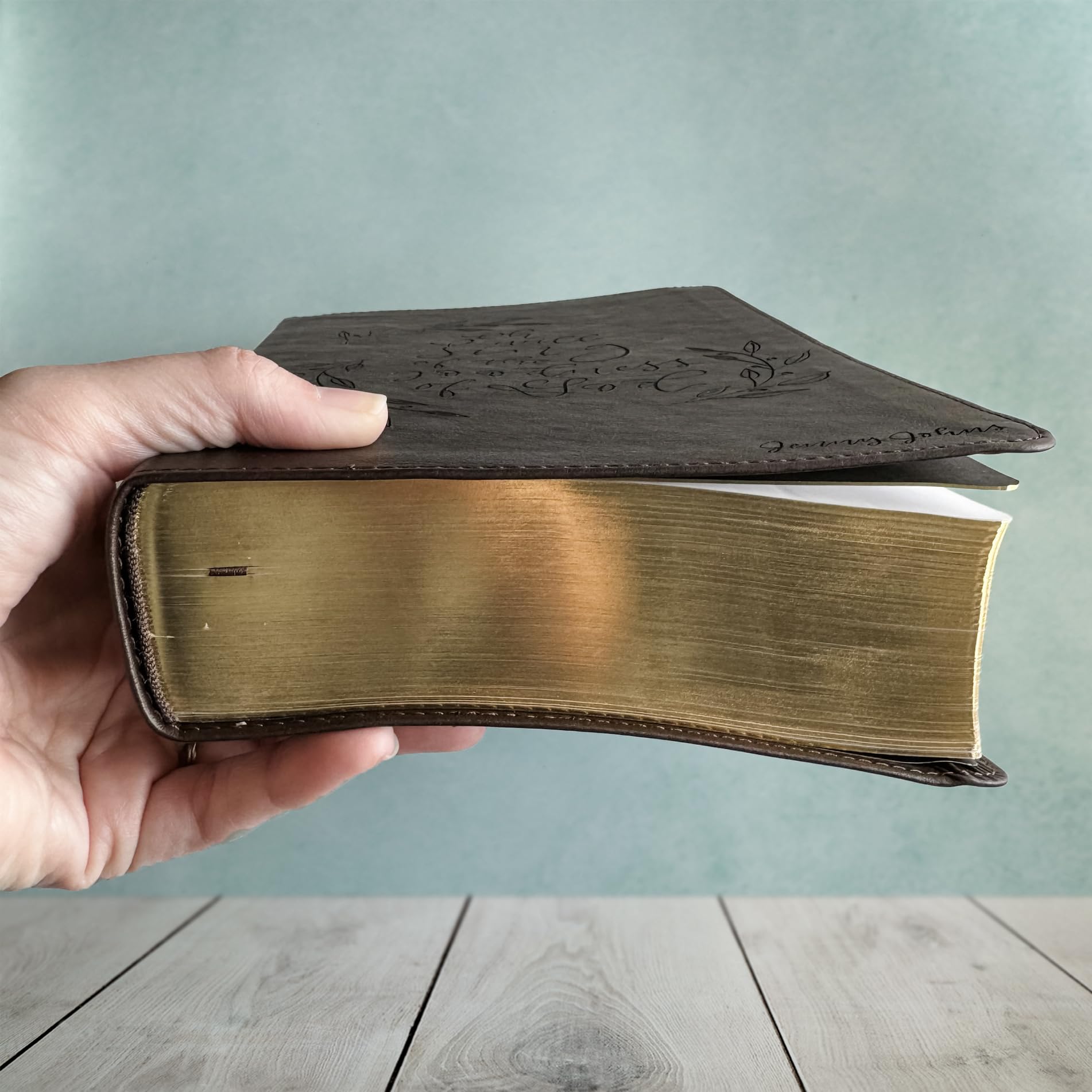 ESV Women's Study Bible, I Will Sing of the Goodness of God, Hand Lettered and Laser Engraved, Personalized Gift, Custom Name Engraving Available - Image 4