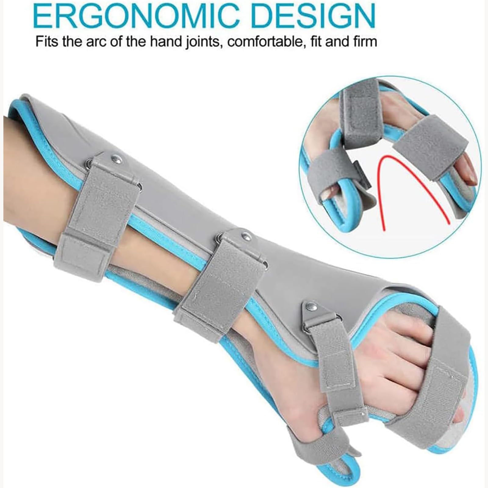 Correa Fija Para Fracturas De Mano, Ortesis De Soporte De Muñeca Ajustable, Protección De 360°, Férula Hueca Dura, Fijación a Presión, Fijación Externa Para Fracturas O Lesiones De Tejidos Blandos
