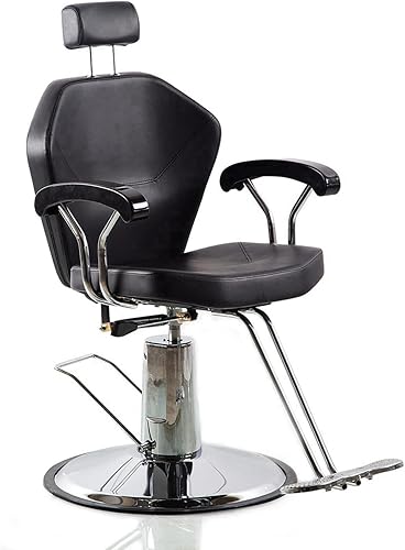 RlashBeauty Silla de peluquería reclinable hidráulica para salón de belleza equipo de spa negro disponible en Yaxa Colombia