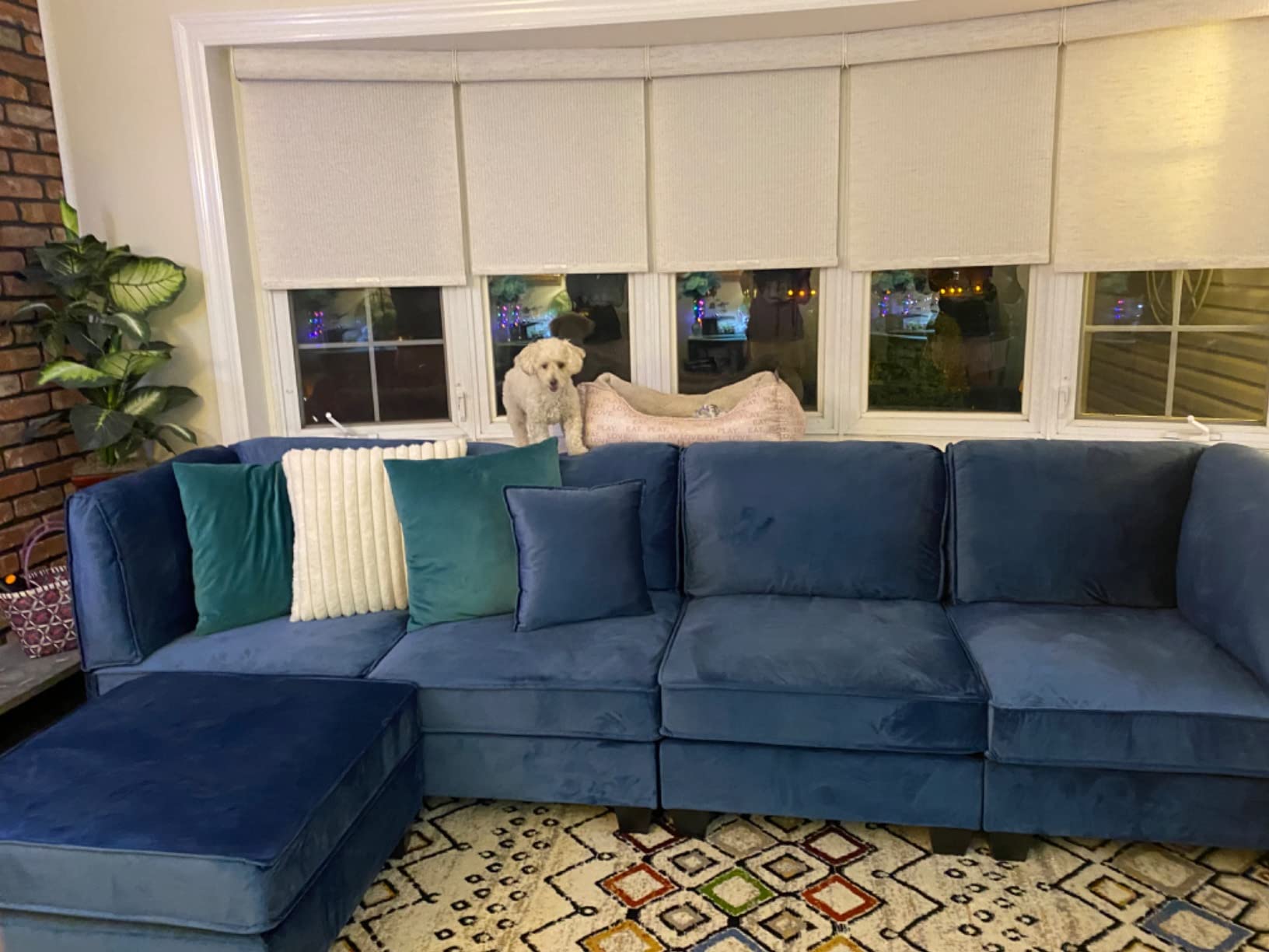 75/mo Finance Vongrasig 5 Pieces Modular Sectional Sofa Couch with