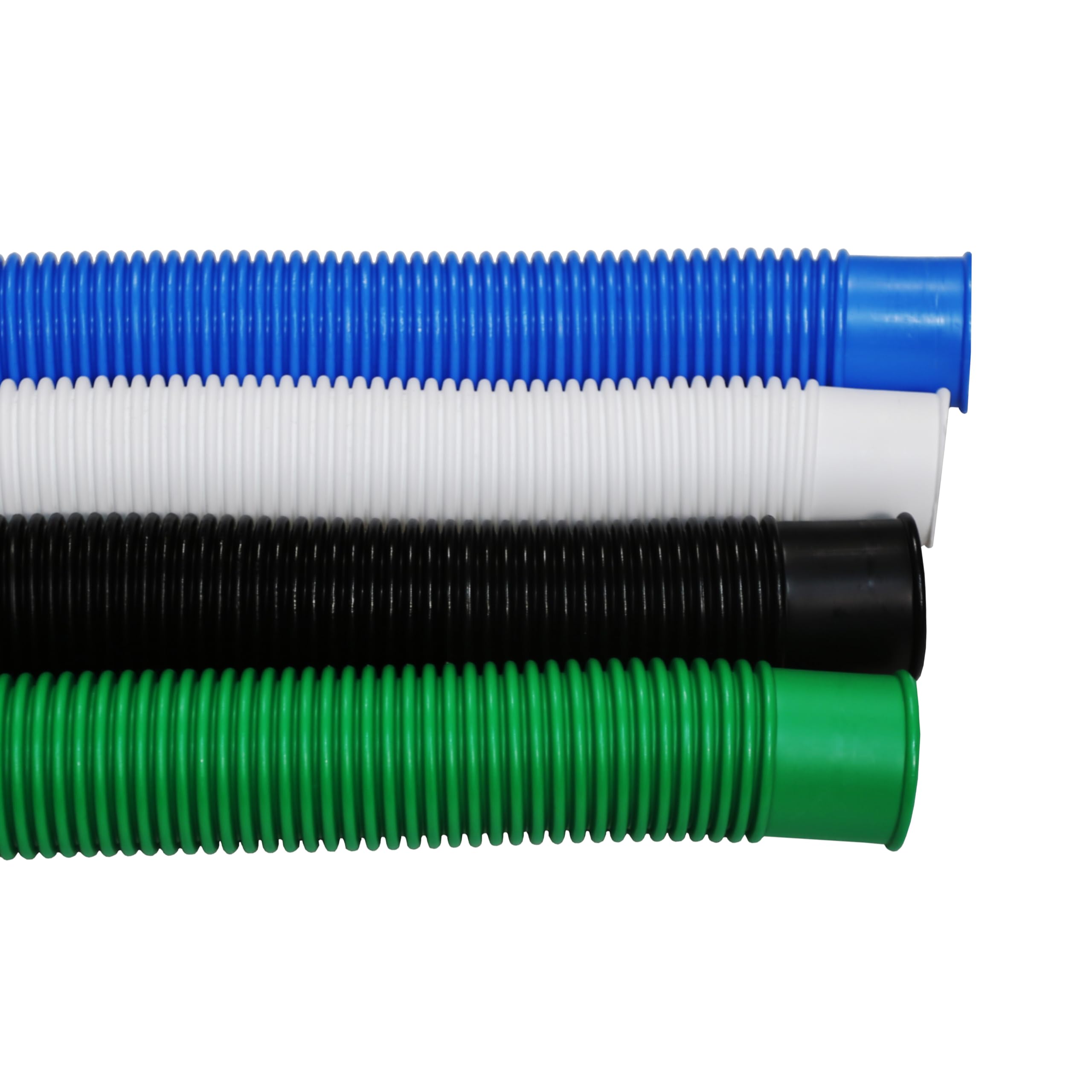 HAF® Tubo per piscina di alta qualità, 38 mm, nero, 12 m, per giardino e piscina, con 2 fascette in acciaio inox, tubo per piscina, tubo pompa – Qualità: Made in Germany