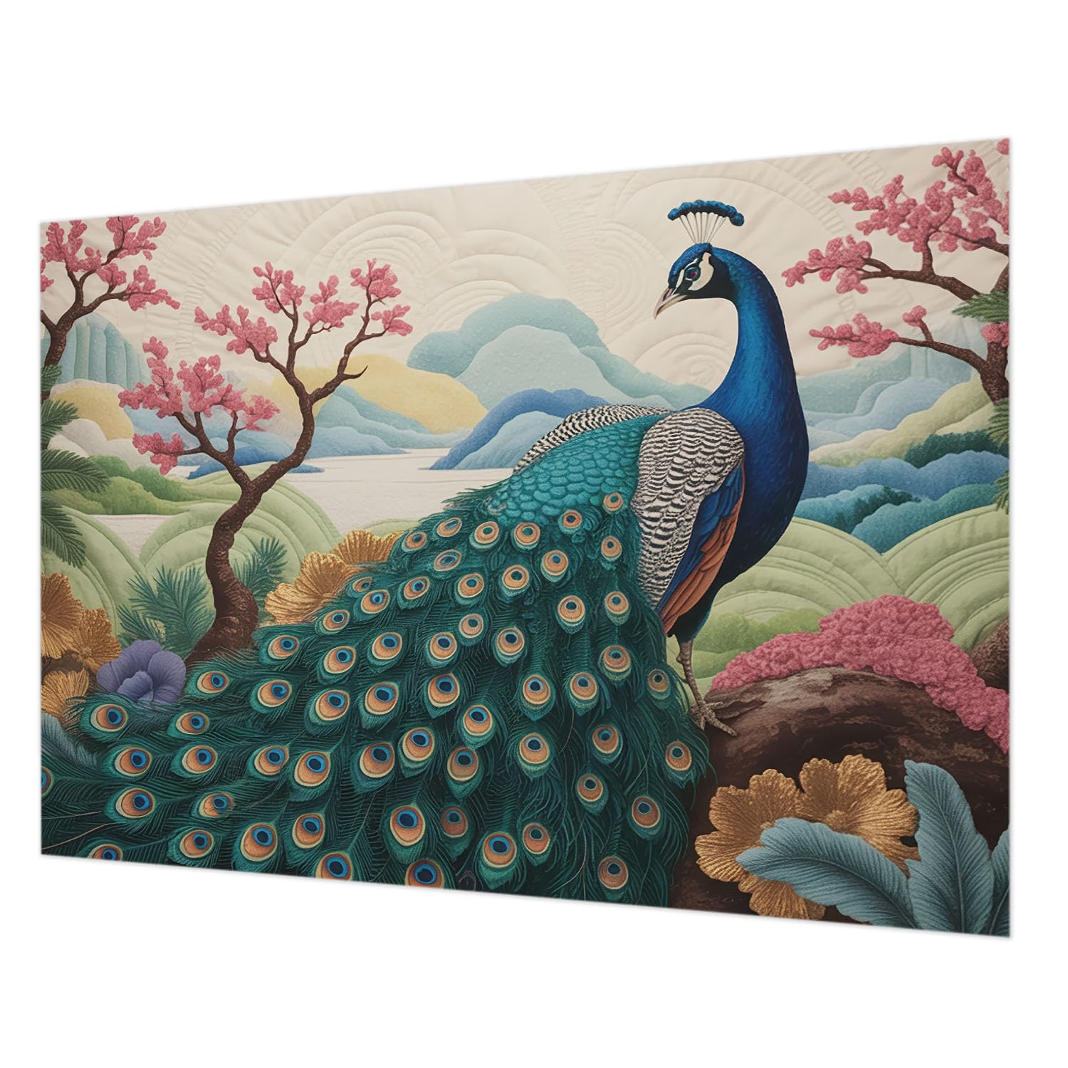 Papier peint intissé salon et chambre décoration murale de 208x146 cm avec colle