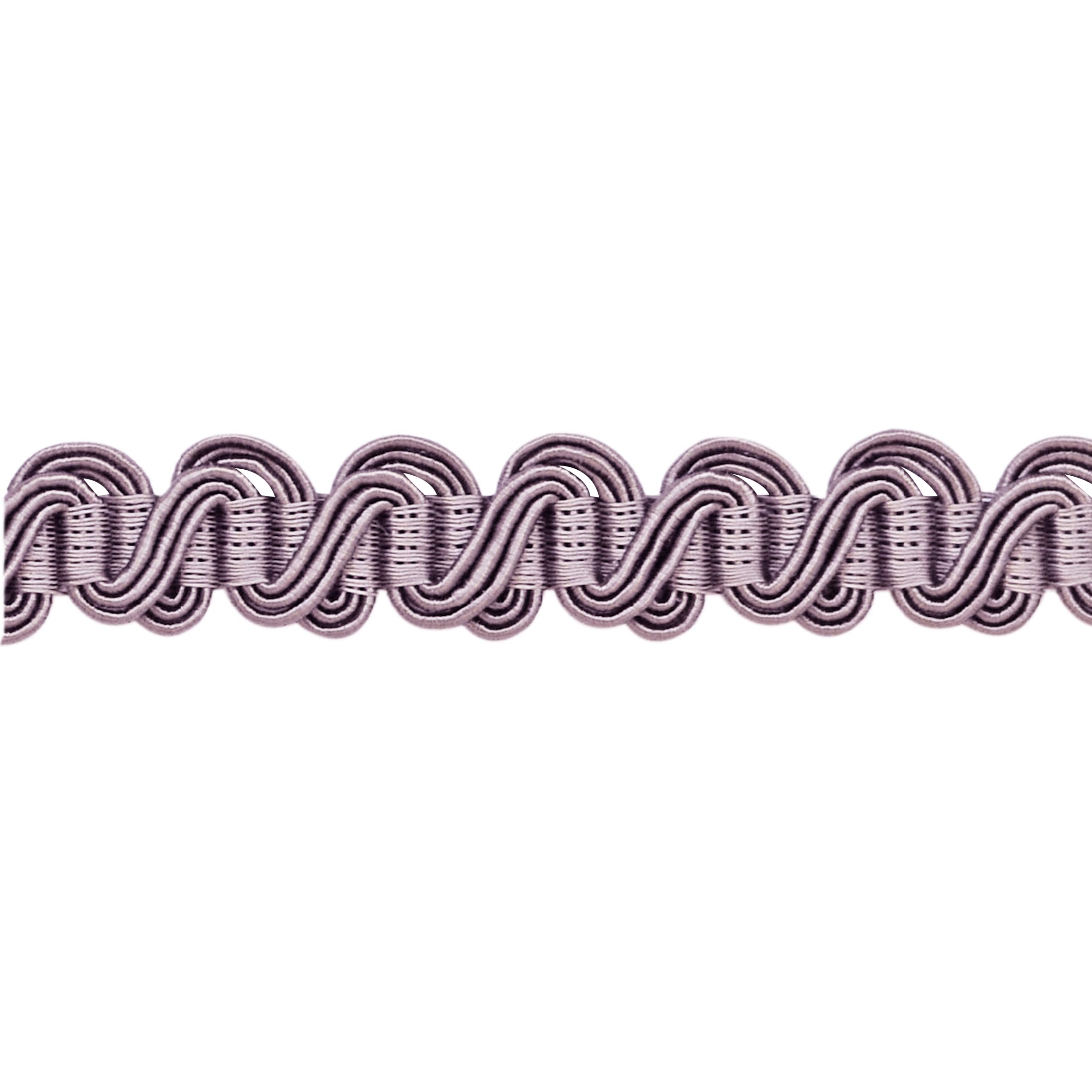 Cushion and Upholstery Gimp Braid, Baroque Scroll Pattern (Heather)