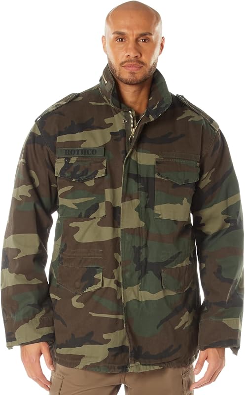 Rothco Vintage Field Jacket | Men's Rugged All-Season Classic Style Outdoor Coat, Cold Weather Protection