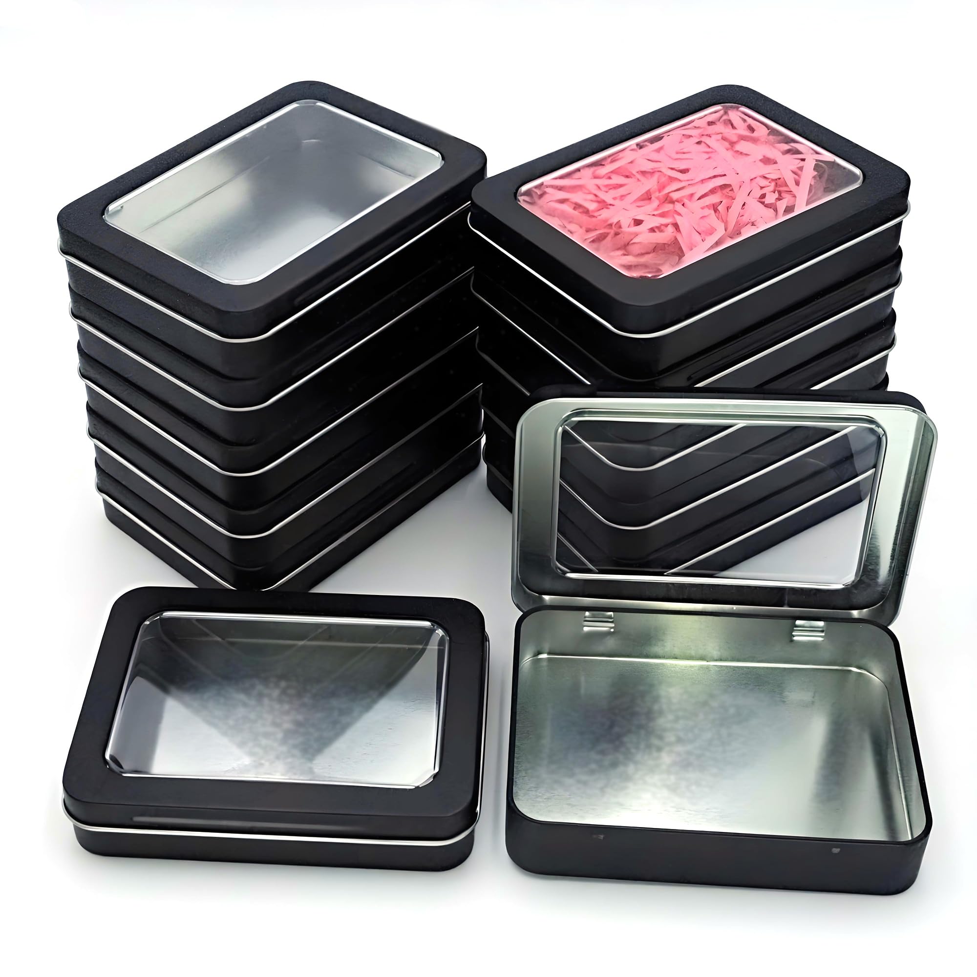 Amazon.com - CHSZCHOMER Small Metal Tin Cans With Lids-12 Pcs Tin