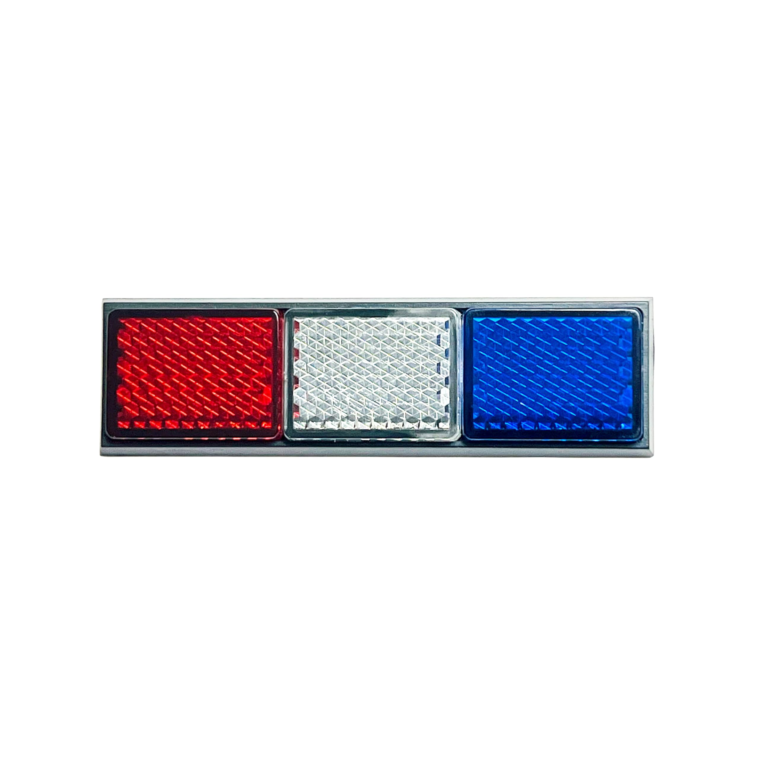 P.S. I Love Italy USA Flag Reflective Car Sticker – USA Colors Bumper Stickers, Peel and Stick Automotive Exterior Reflector for Bumper, Fender, Wheel