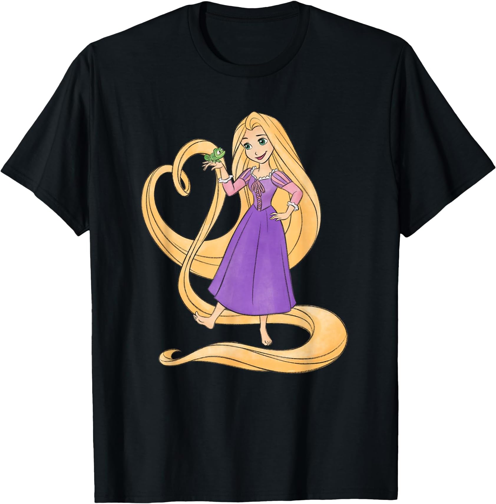 Princess Rapunzel Heart and Pascal T-Shirt