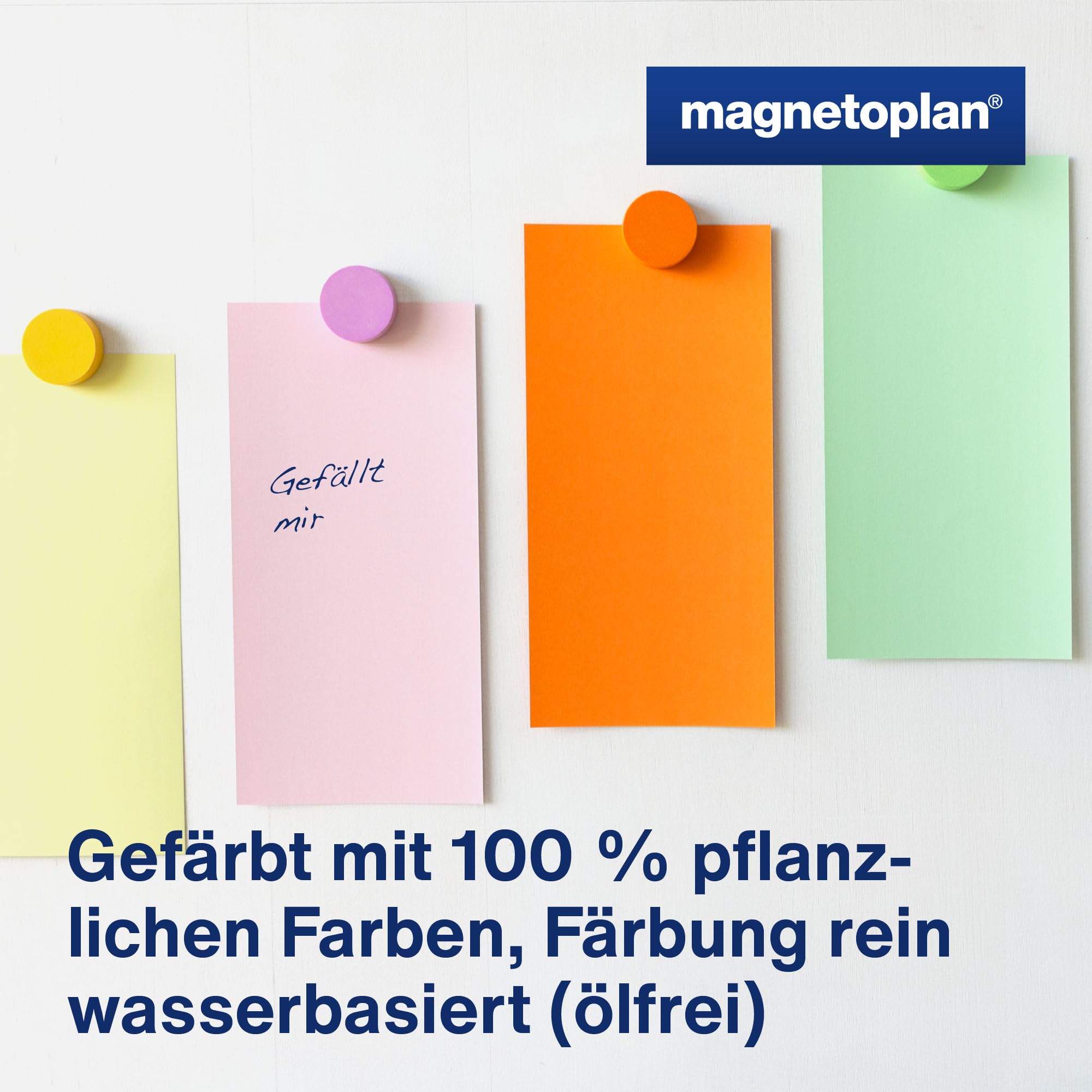 magnetoplan Moderationskarten, rechteckig | BxH 200x100 mm | 500 Stück | Kommunikationskarten in rosa | Für Meetings und Präsentationen | FSC-zertifiziert