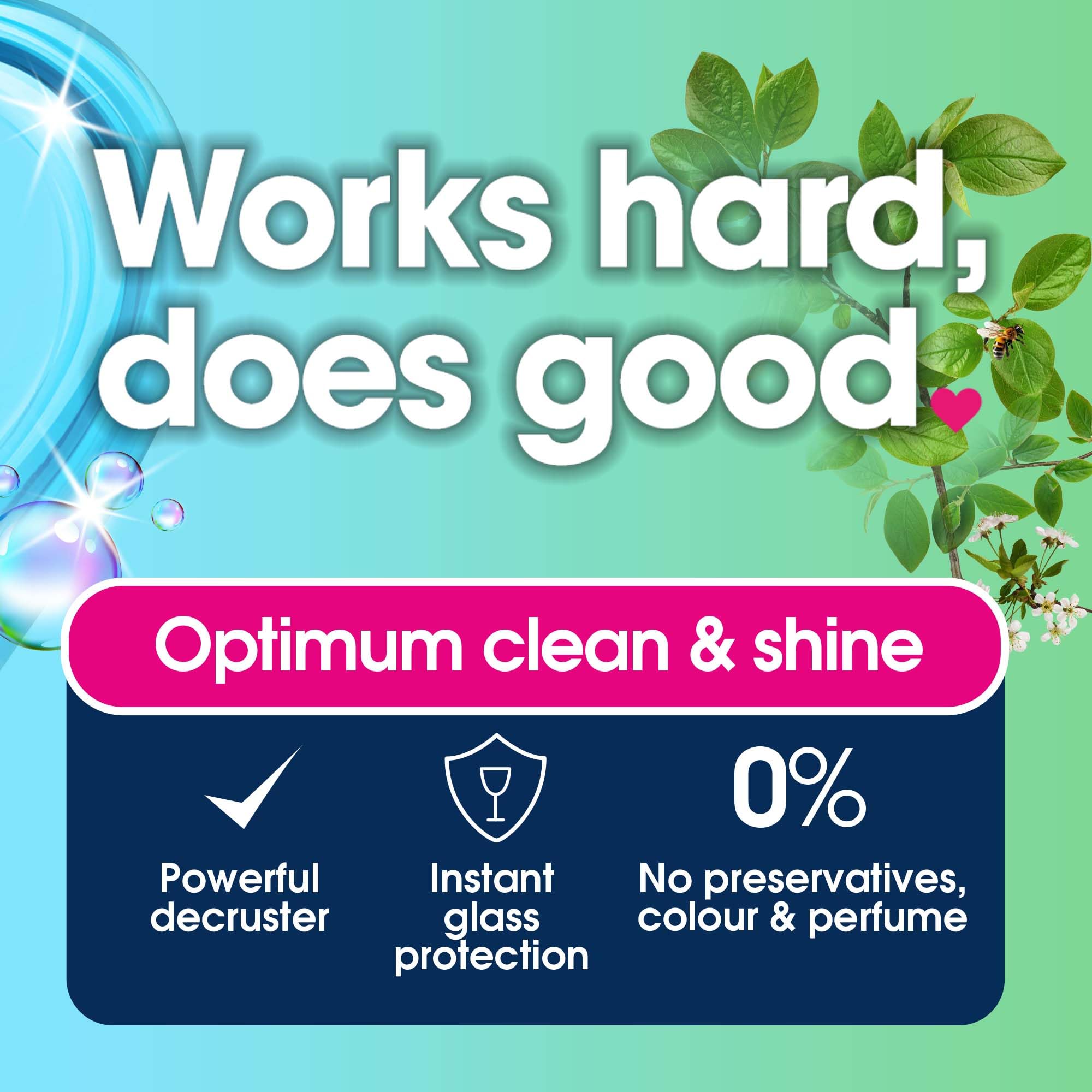 Ecozone Optimum, pastiglie per lavastoviglie All In One, confezione da 72, pastiglie per lavastoviglie con sale, brillantante ed effetto extra secco, potenti sgrassanti e lavapiatti, ecologiche e