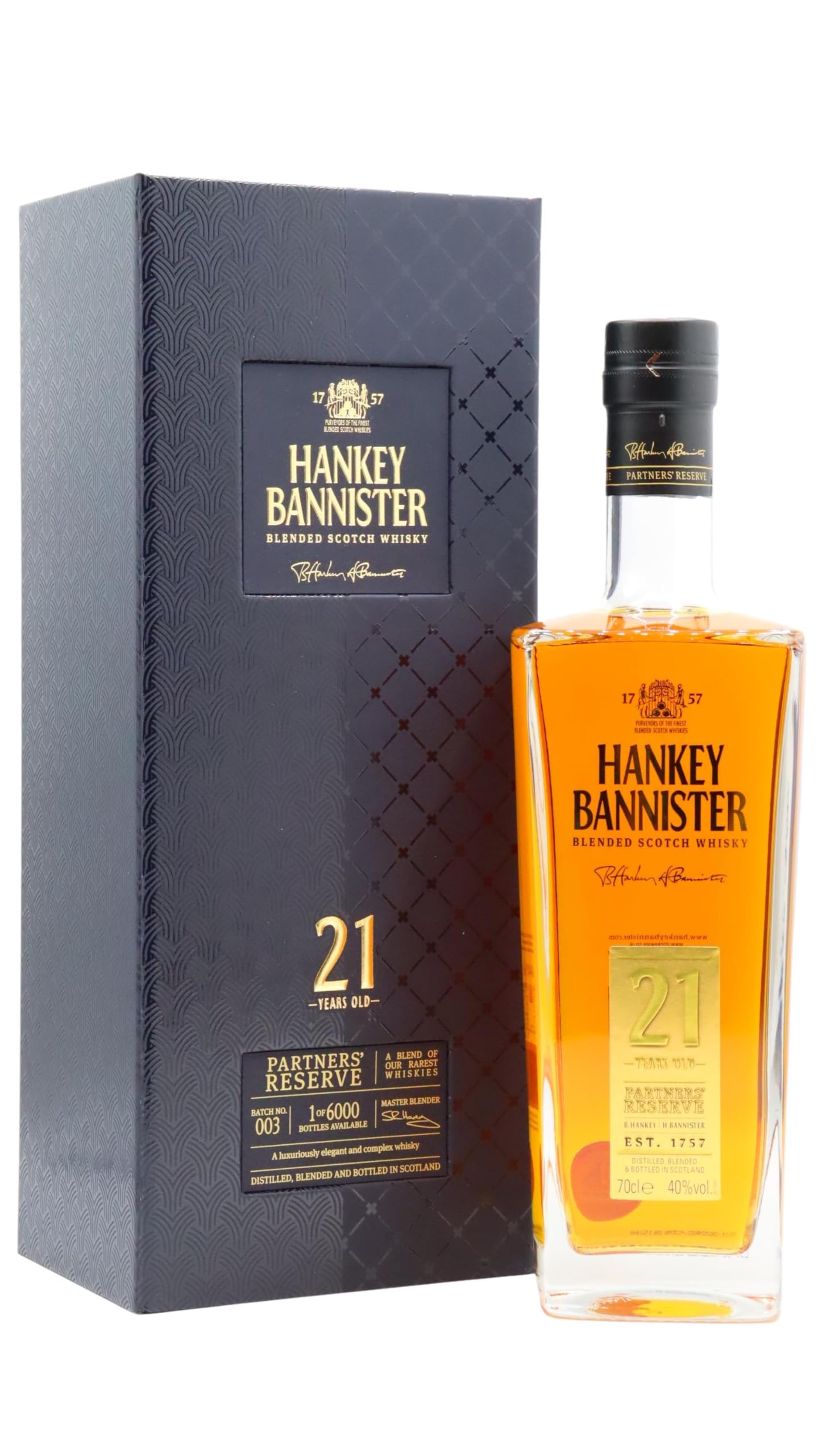 Hankey Bannister - Blended Scotch - 21 Year Old Whisky 70cl 40