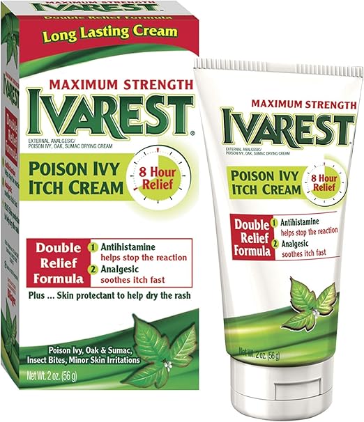 Ivarest AntiItch Cream, Poison Ivy Treatment, Poison Ivy