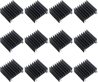 12PCS Aluminum Heat Sink 30 * 33 * 16.5MM Heatsinks Cooler with Pin for TO-3P Mos IC Cooling CPU Electronic Parts