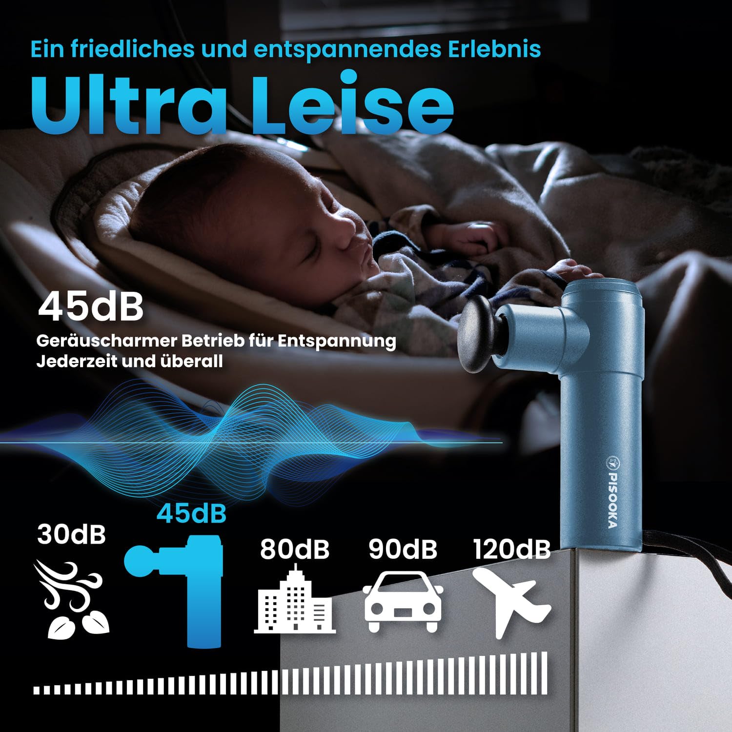 Project Mars PISOOKA X2 Mini Massagepistole für Frauen (0,5kg) – Starkes Handmassagegerät gegen Nackenverspannung – Leise Massage Gun mit 4 Aufsätzen, USB-C & Geschenkbox (Rosa)