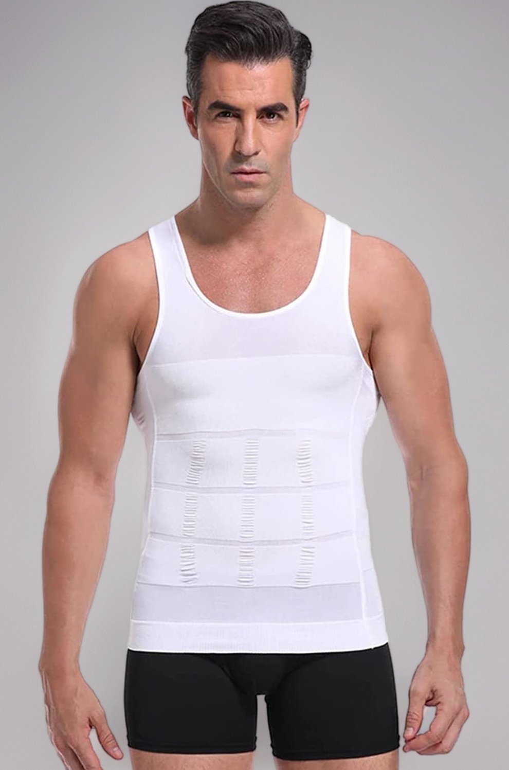 Wearslim® Men’s Slimming Body Shaper Vest Shirt | Abs Abdomen Slim Stretchable Tummy Tucker Vest