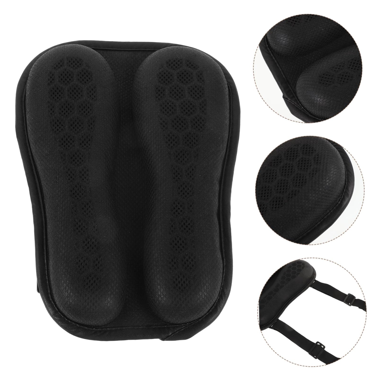 Cojín de Asiento de Motocicleta Negro de Gel 3D para Verano