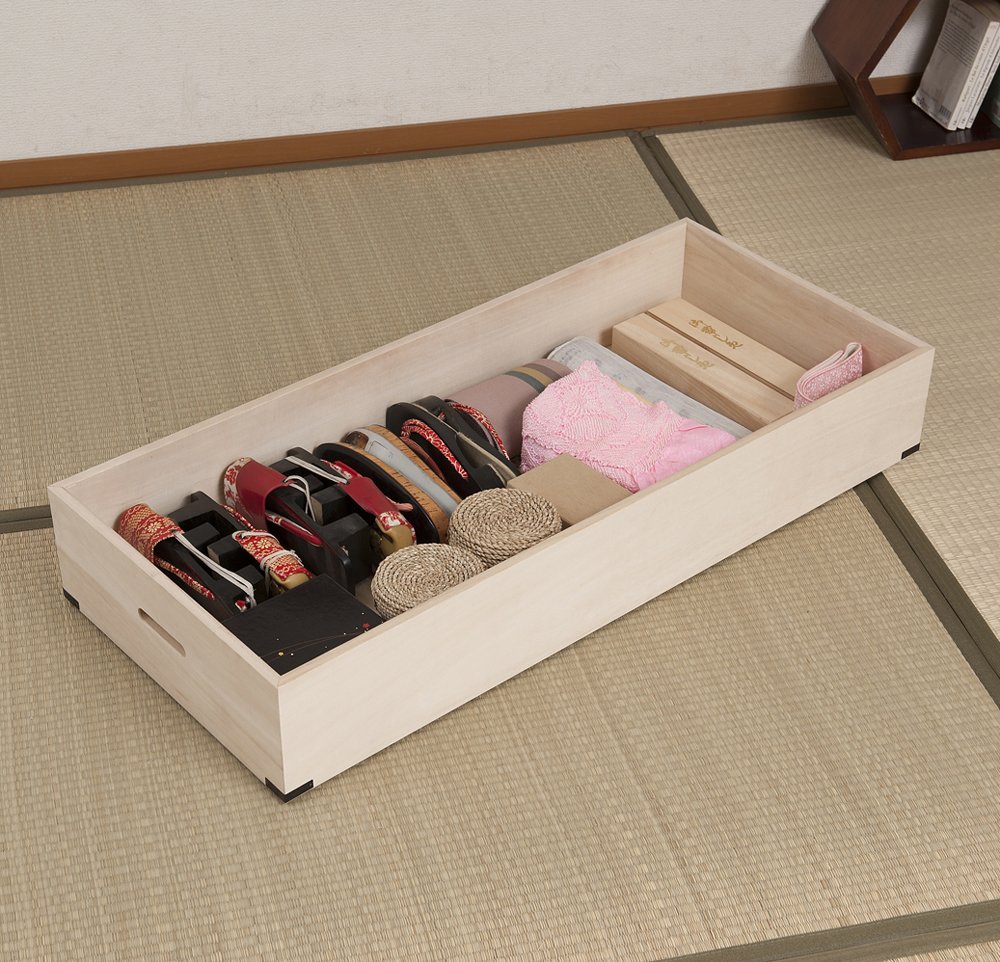 Amazon｜桐衣装箱 追加深衣装盆 隅金具付 GB-0011｜トレイ・盆