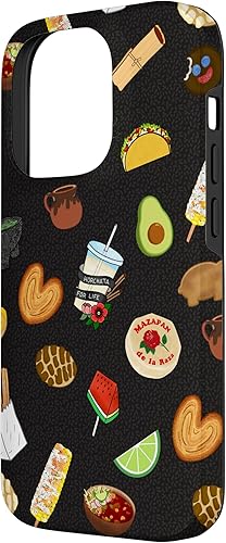 Miniatura 2 de Funda para iPhone 14 Pro Black Antojitos Mexican Food Latino Tacos Pan Dulce