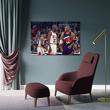 チャールズ  バークリー  サンズ  NBA  ポスター バスケ Charles Barkley SIR CHARLES SLAM 1993 Phoenix Suns Vintage