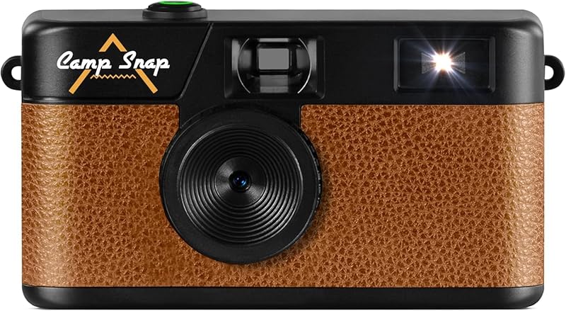 CampSnap - Fotocamera digitale compatta senza schermo, memoria per 2000 foto, 10 m pixel, batteria ricaricabile, vintage