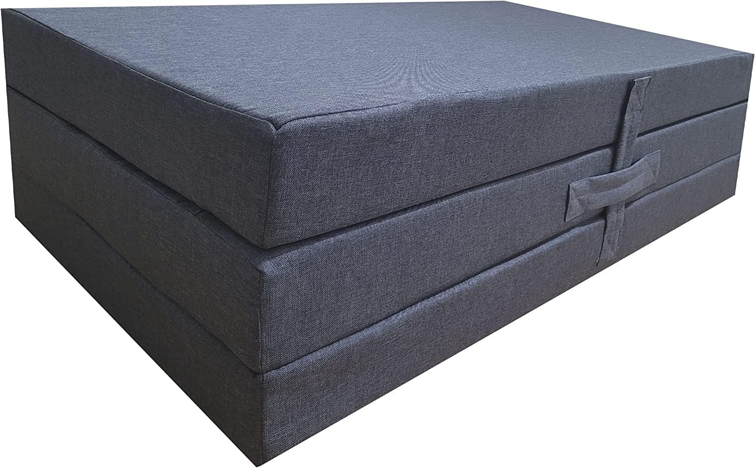 DecorQUALITY Colchón Plegable viscoelastico Cama Invitados Camper camión Caravana (120 * 190 * 10) (Azul)