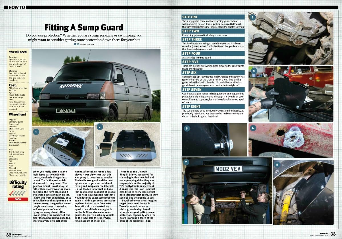 Protección inferior del motor metálica compatible con VW Transporter T4 Caravelle (1990-2003)