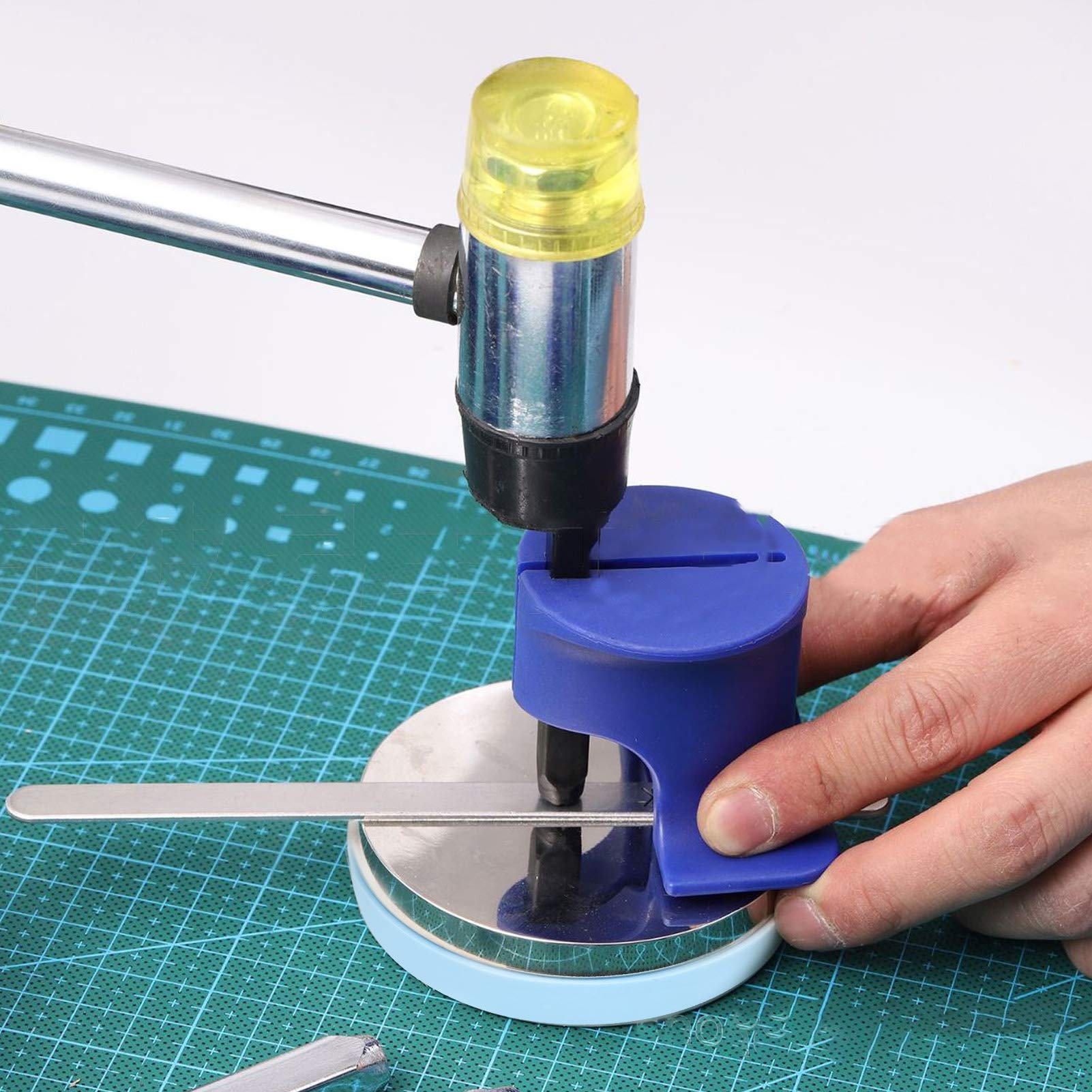 YHAILI Bloc En Acier Professionnel Avec Base En Caoutchouc