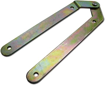 Attic Ladder Hinge Replacement Kit, Folding Galvenized Heavy Duty, Wood for Accessories, V Pivot Rod Attachment Gold Yellow 2PCS