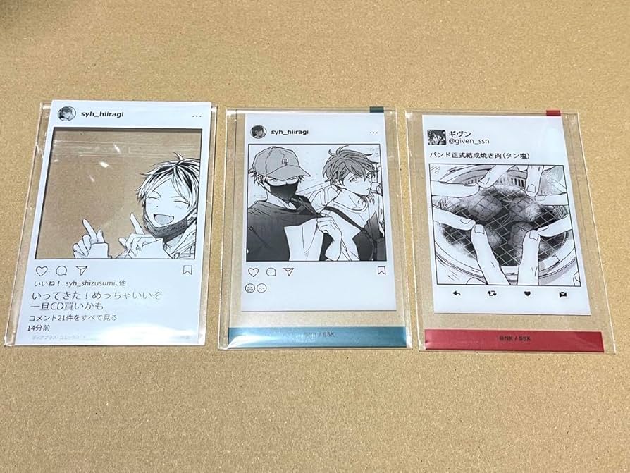Amazon.co.jp: ギヴン SNS風クリアカード ギヴン展 クリアシート
