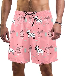 Bañador para hombre, secado rápido, con forro de malla, color rosa, multicolor, Einheitsgröße XXL